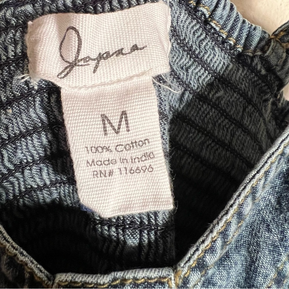 Japna Blue Denim Dress Stretch Back - Picture 10 of 11